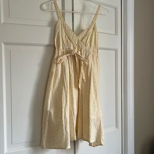 Yellow eyelet dress size S